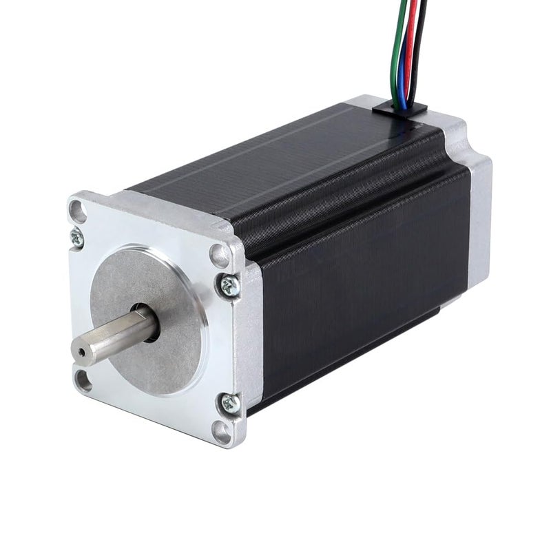 STEPPERONLINE Nema 23 Stepper Motor 8mm Shaft Bipolar 3Nm(425oz.in) 4.2A 57x57x113mm 4 Wires CNC Engraving Machine - Image 1